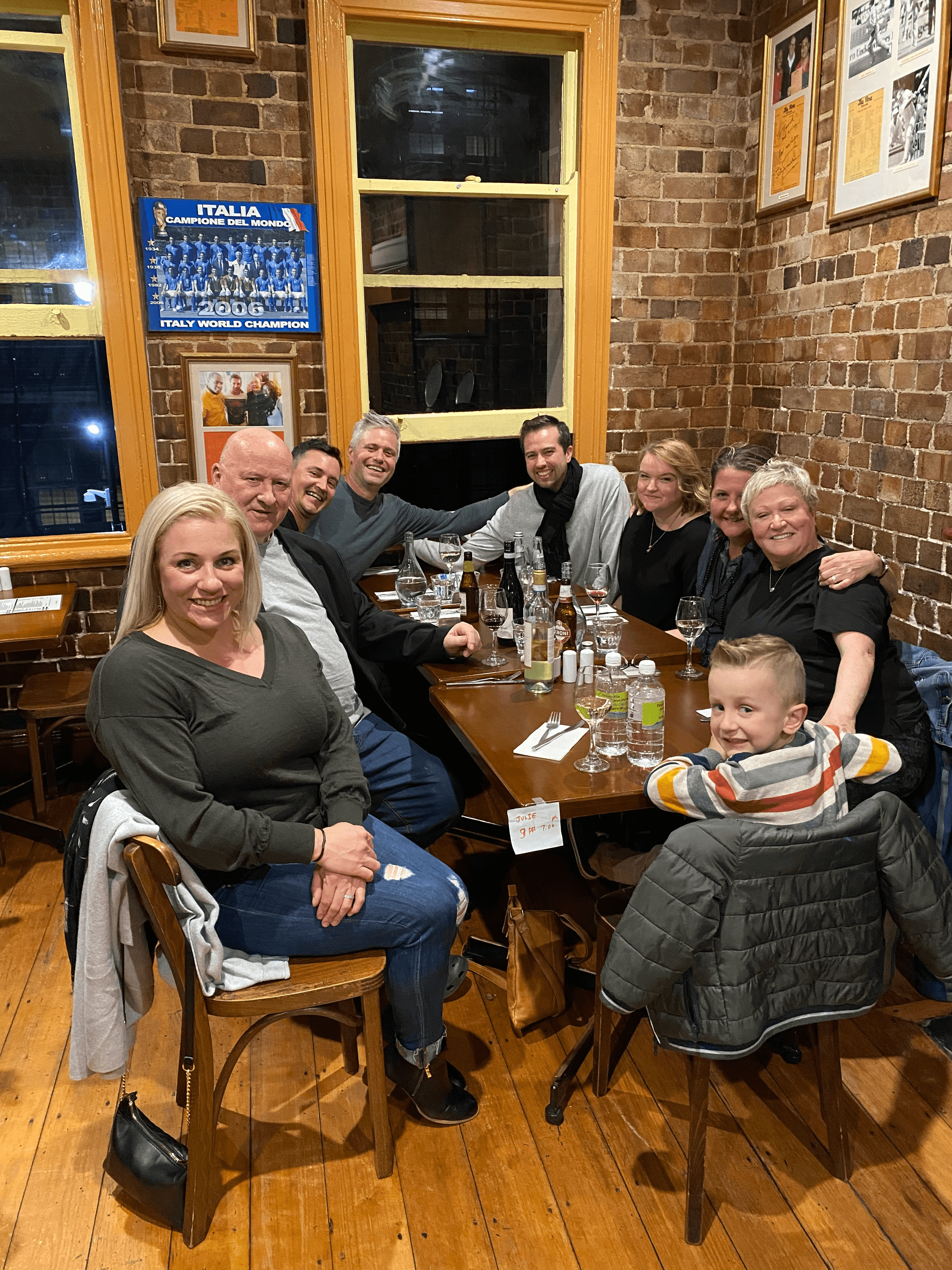 Dinner Sydney - Morgan's family