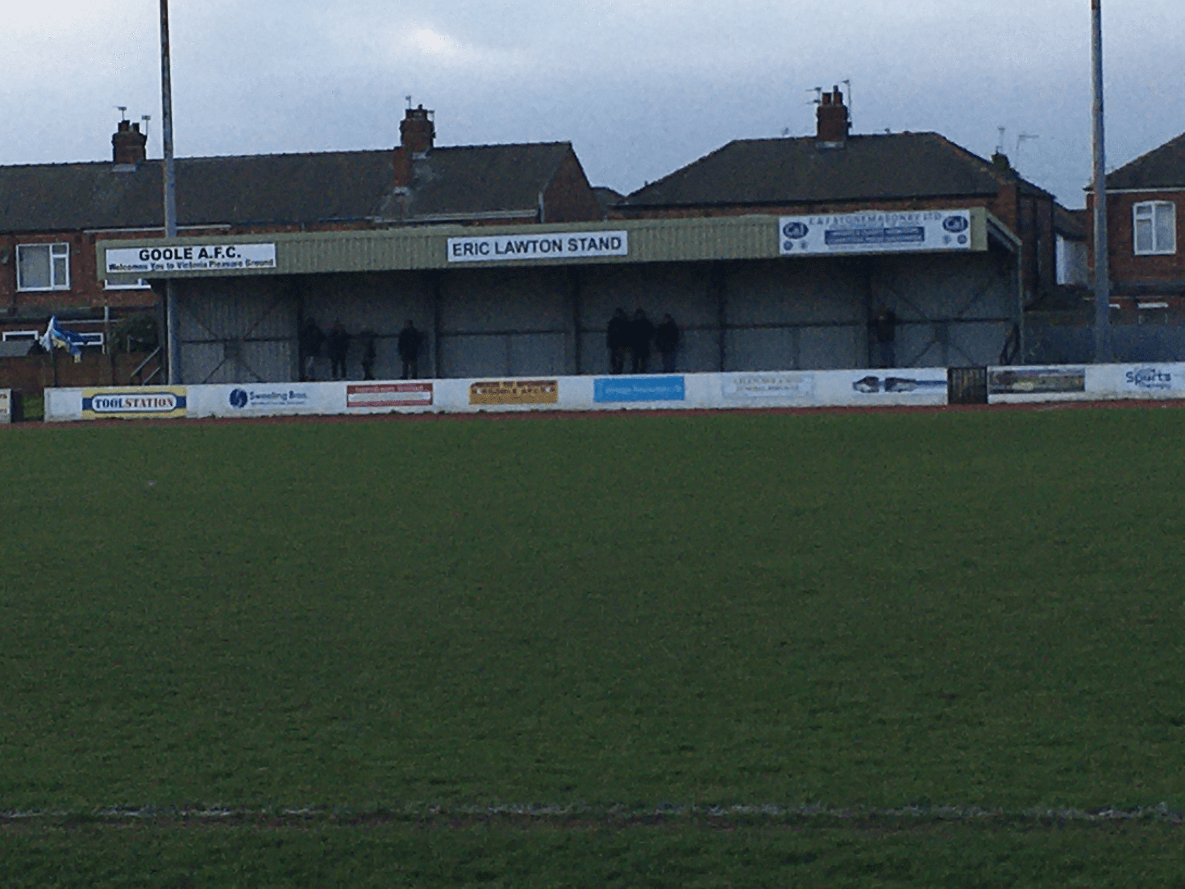 The Eric Lawton stand, Goole Town'a Victoria Pleasure Ground