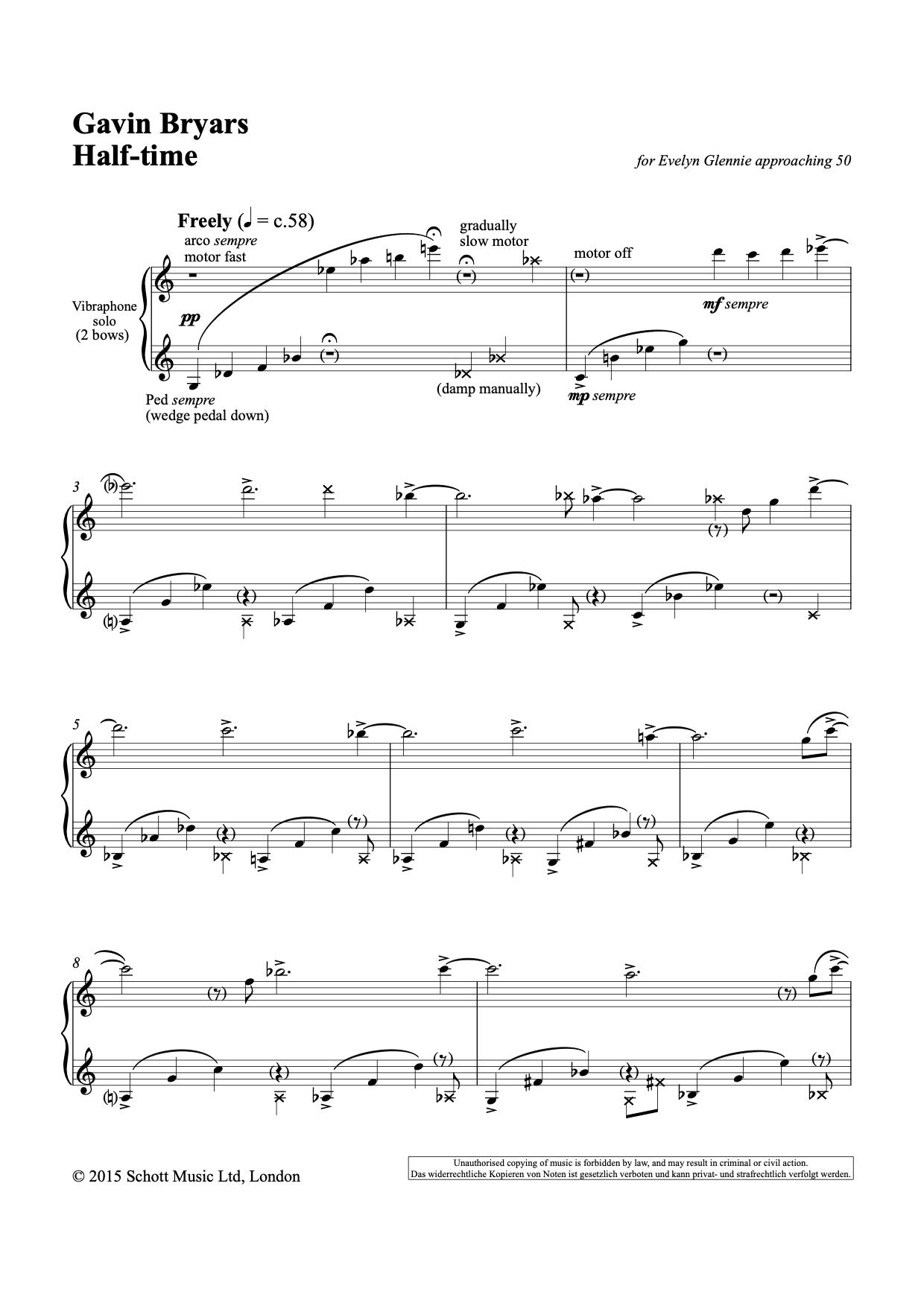 Half-time for bowed vibraphone p1
