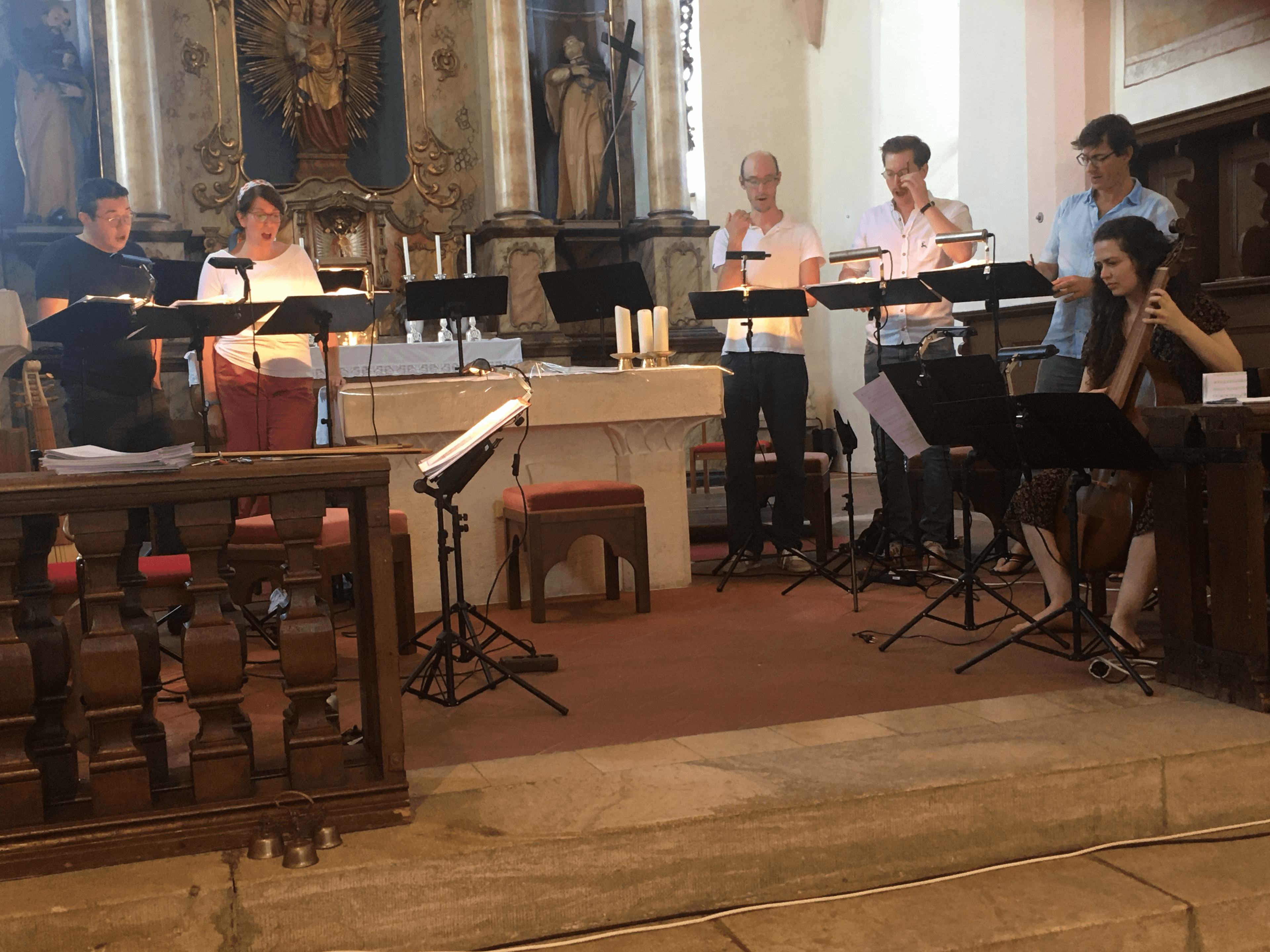 Rehearsing Yeats settings_with bass viol