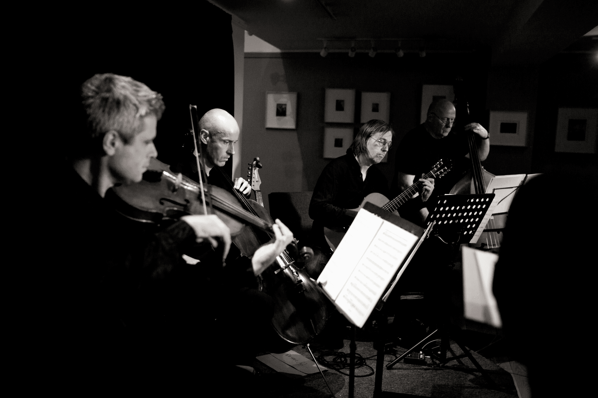 Instrumentalists, from side