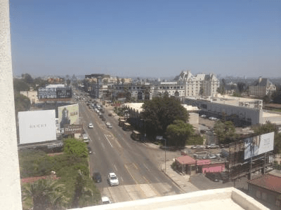 From Chateau Marmont balcony (Sunset Boulevard)