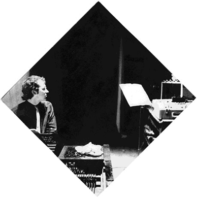 Gavin Bryars solo piano 1966 (Photo by Jim Cranmer)